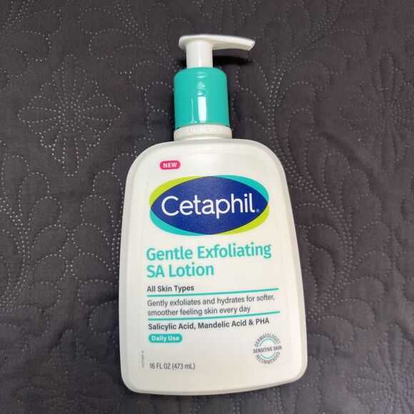 Cetaphil SA Gentle Exfoliating Lotion w/Salicylic Acid 16 FL OZ/473ML Body Bath - Picture 12 of 13